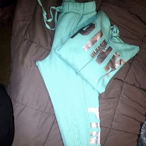Victoria secret outfit size Large , seafoam green,